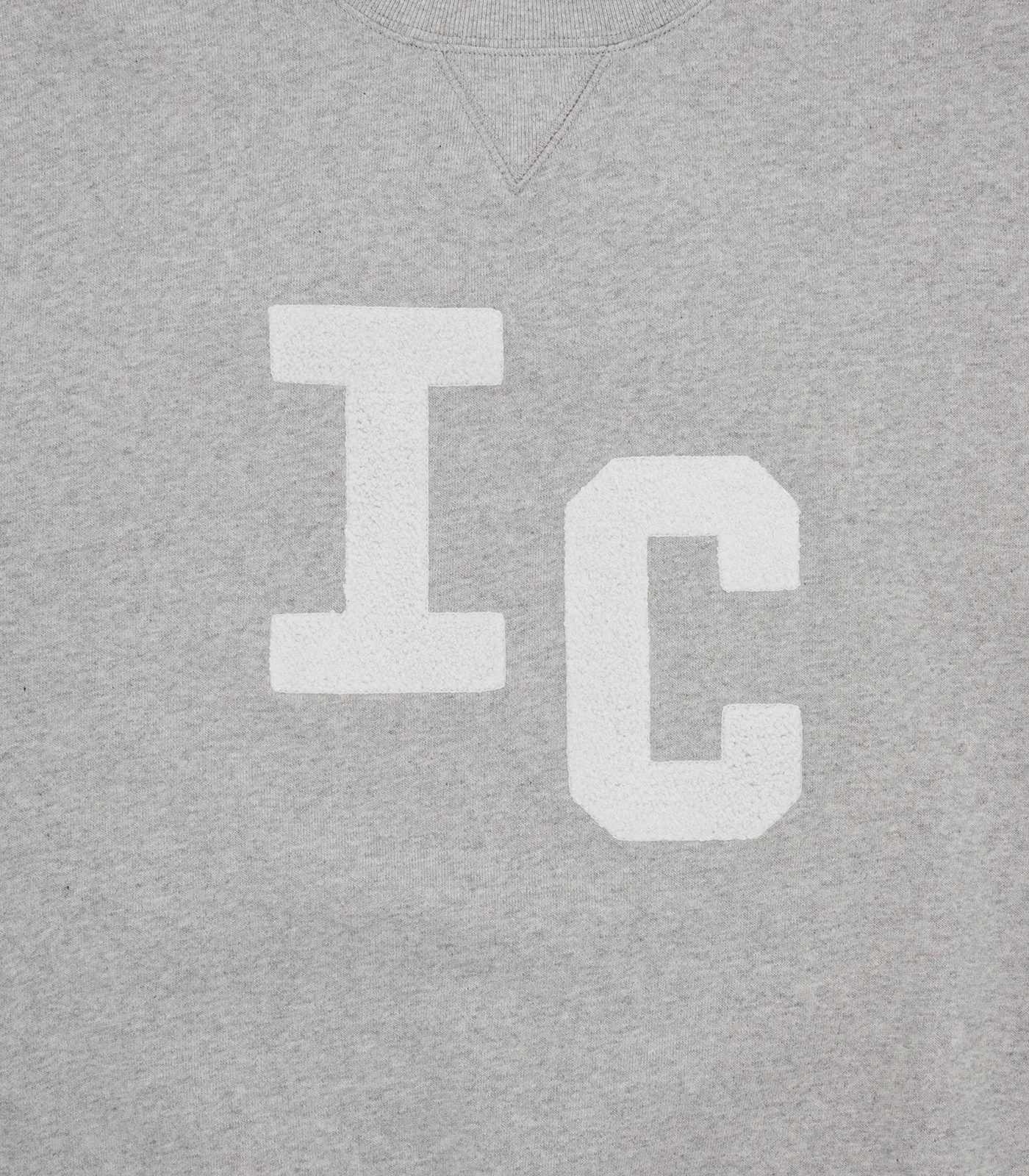 CHENILLE CREWNECK - HEATHER GREY