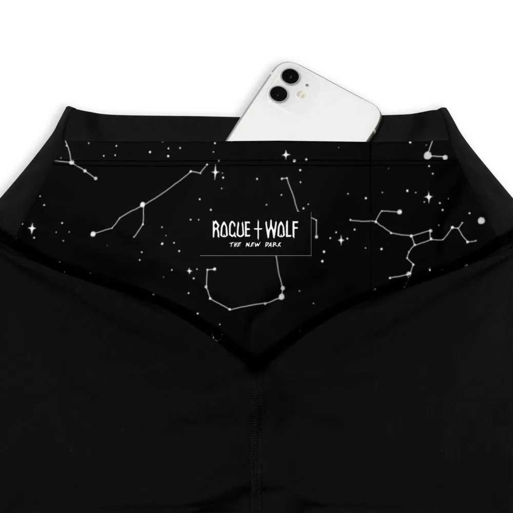 Constellation Sports Leggings - Slimming Effect Compression Fabric with Bum-lift cut - UPF 50  Protection, Vegan Sportswear