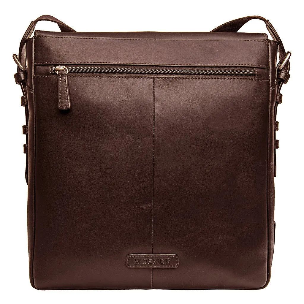 Cooper Medium Vertical Messenger in Brown