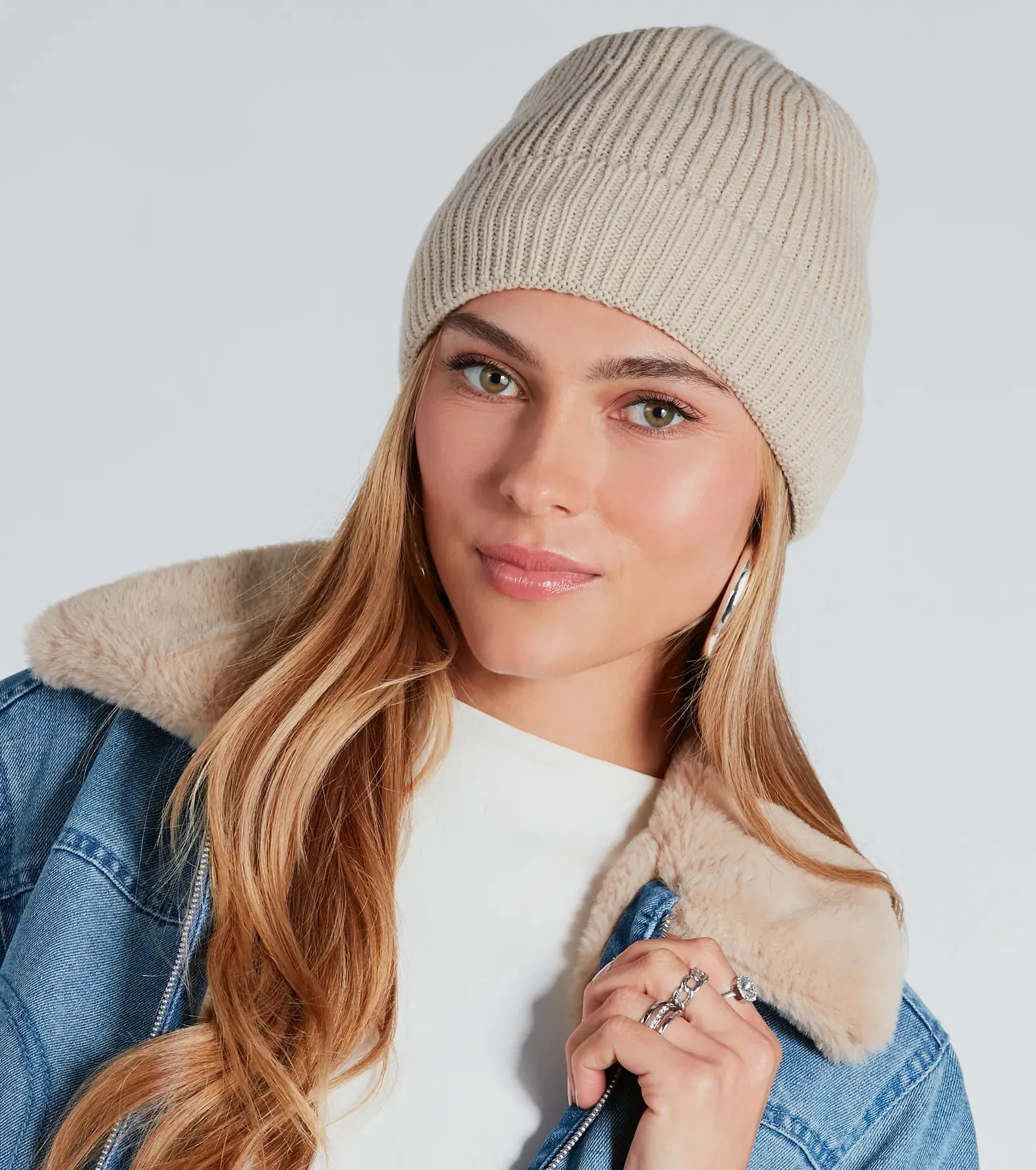 Cozy Mood Faux Fur Lined Beanie