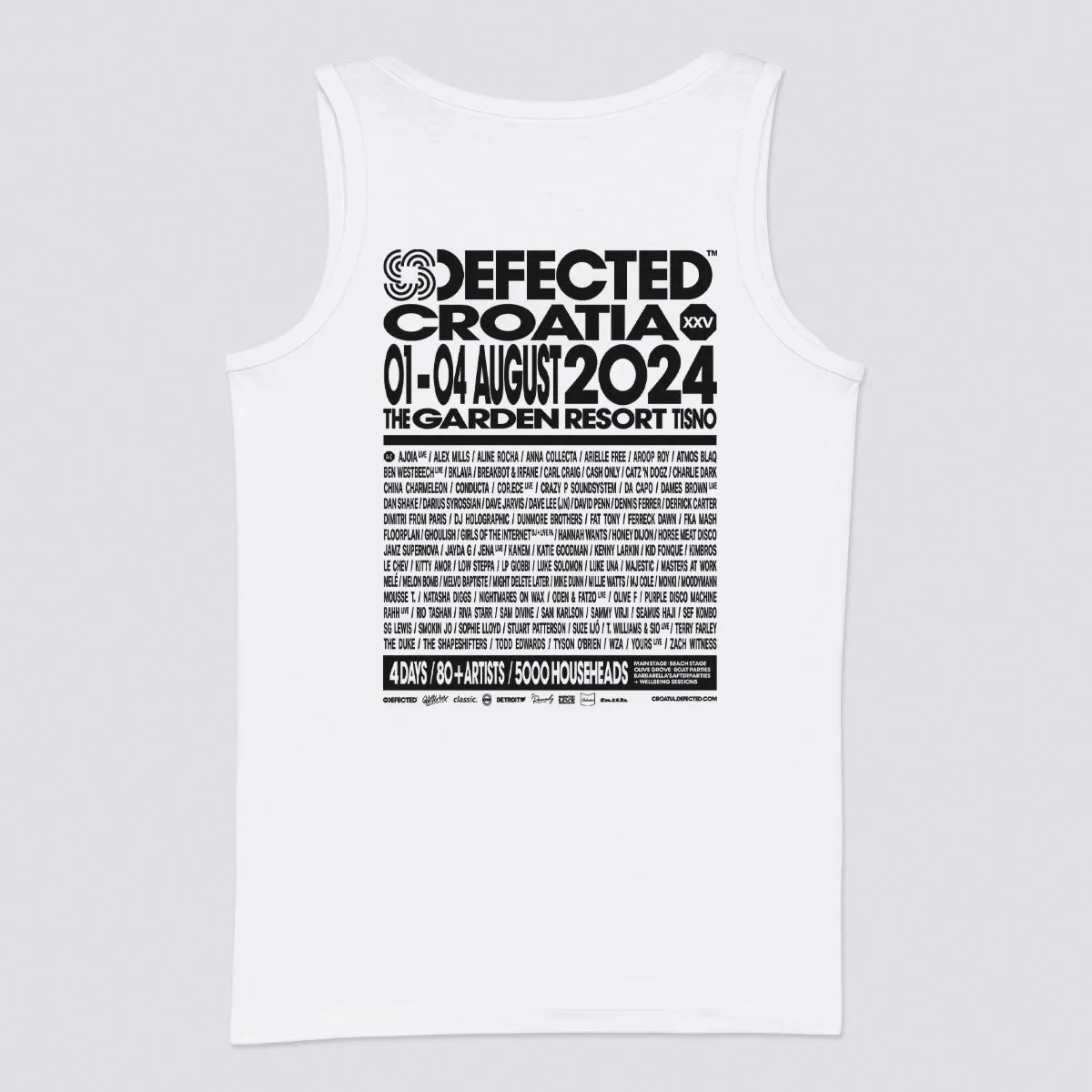 Defected Croatia 2024 Line Up Vest