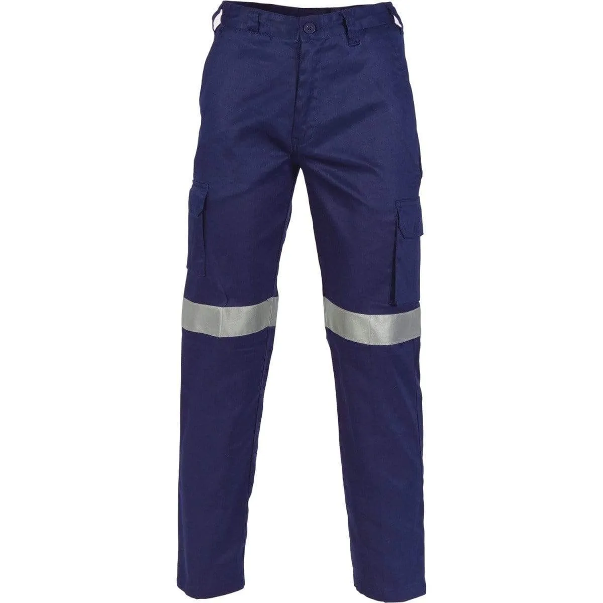 Dnc Workwear Lightweight Cotton Cargo Pants With 3m R/tape - 3326