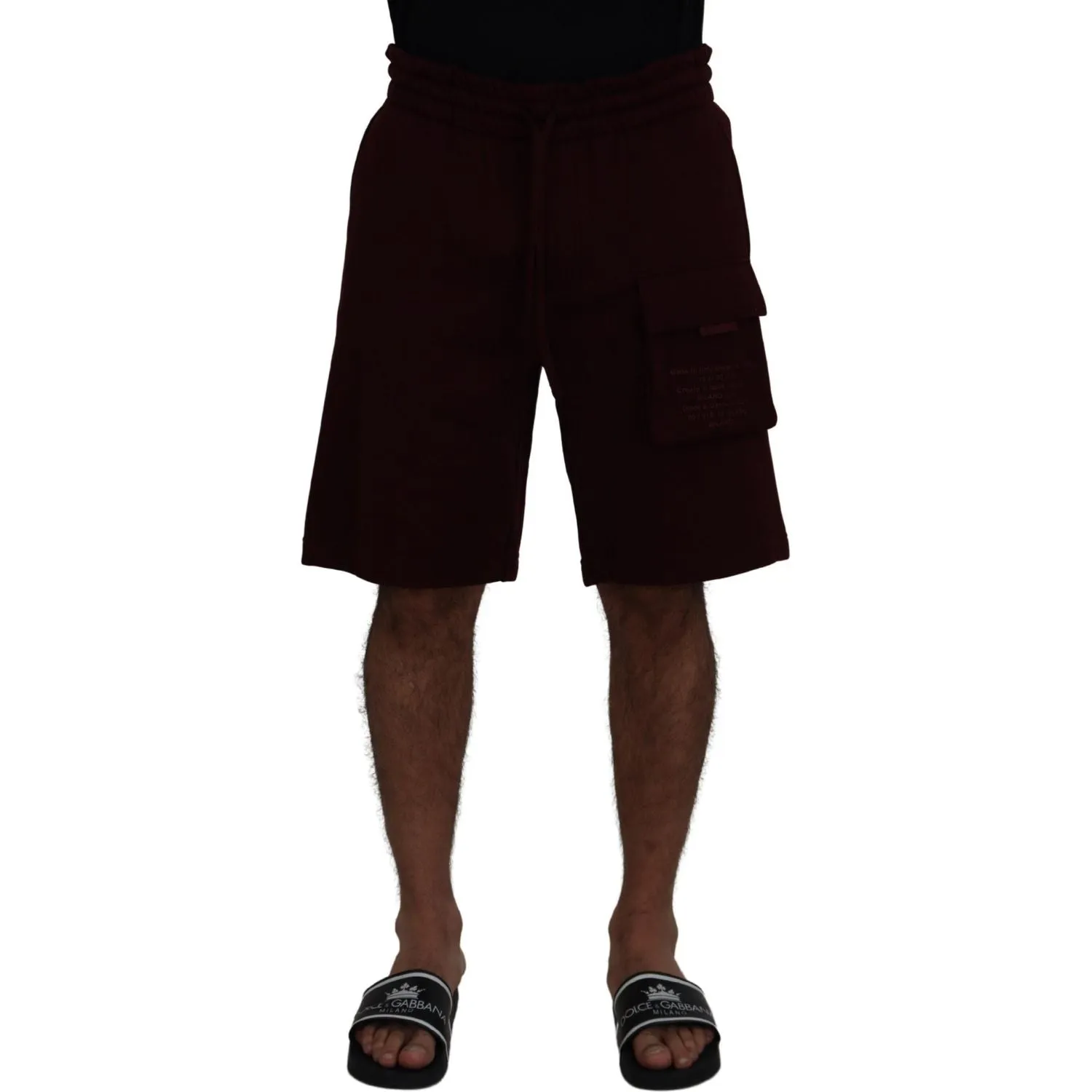 Dolce & Gabbana Elegant Maroon Tailored Shorts