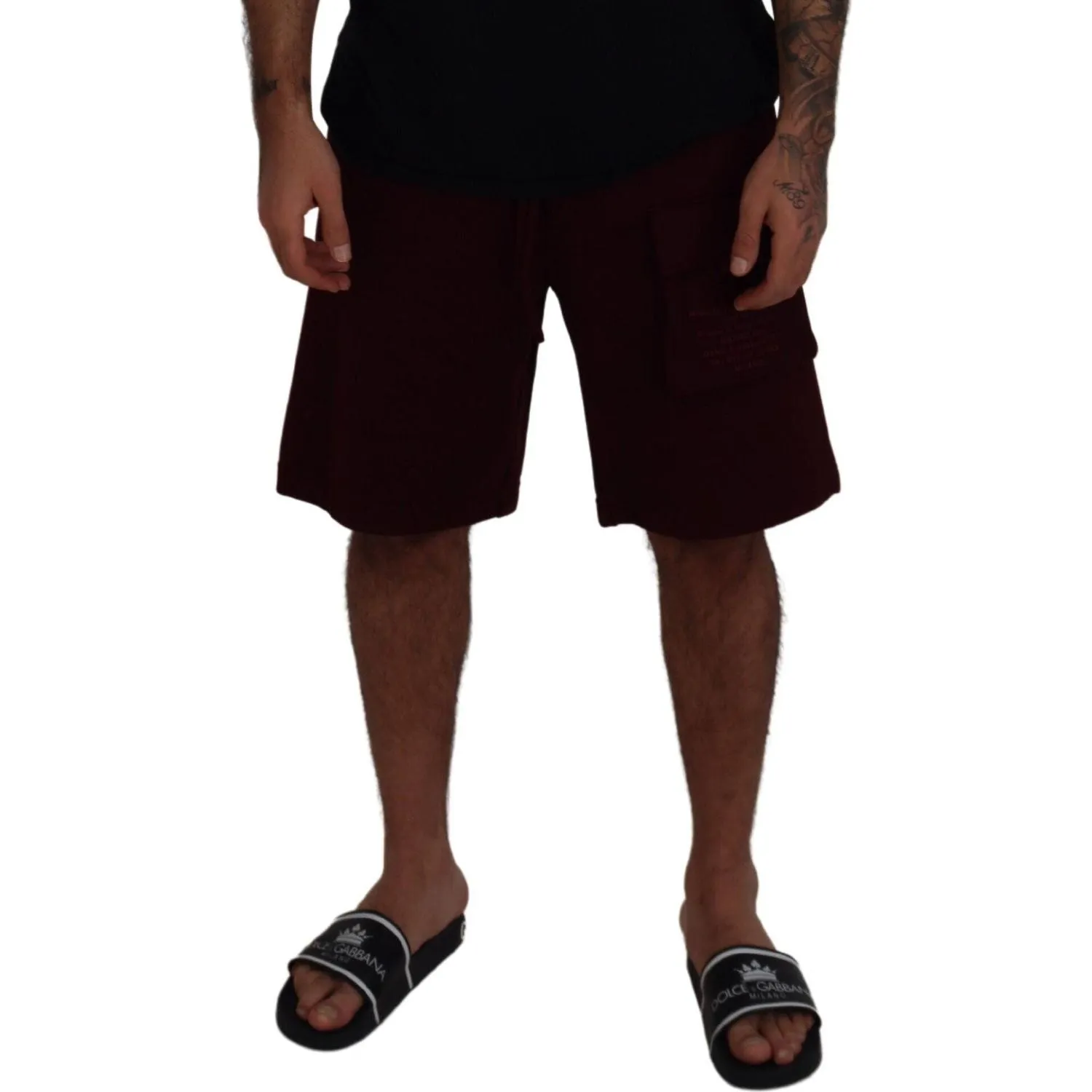 Dolce & Gabbana Elegant Maroon Tailored Shorts