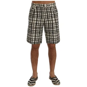 Dolce & Gabbana Elegant Striped Cotton-Linen Shorts