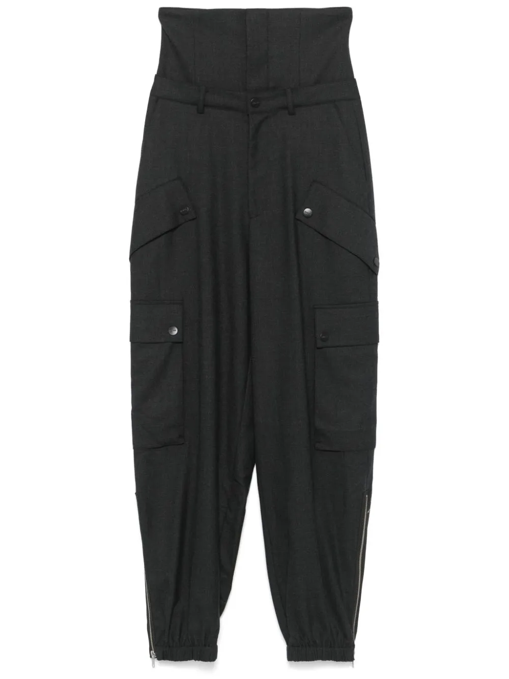 Double Waistband Cargo Pants