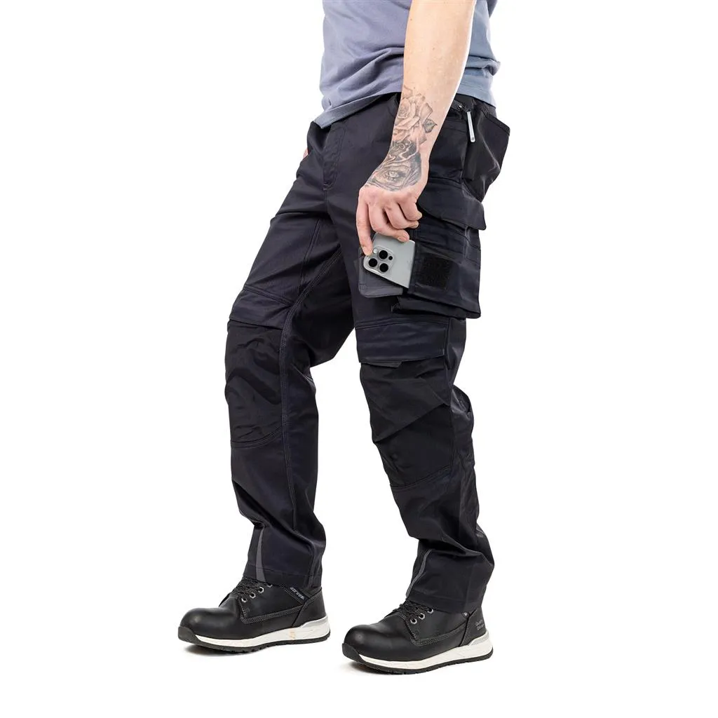 DuraDrive Regular Black 65% Polyester 33% Cotton 2% Spandex INFINITY Cargo Work Pant