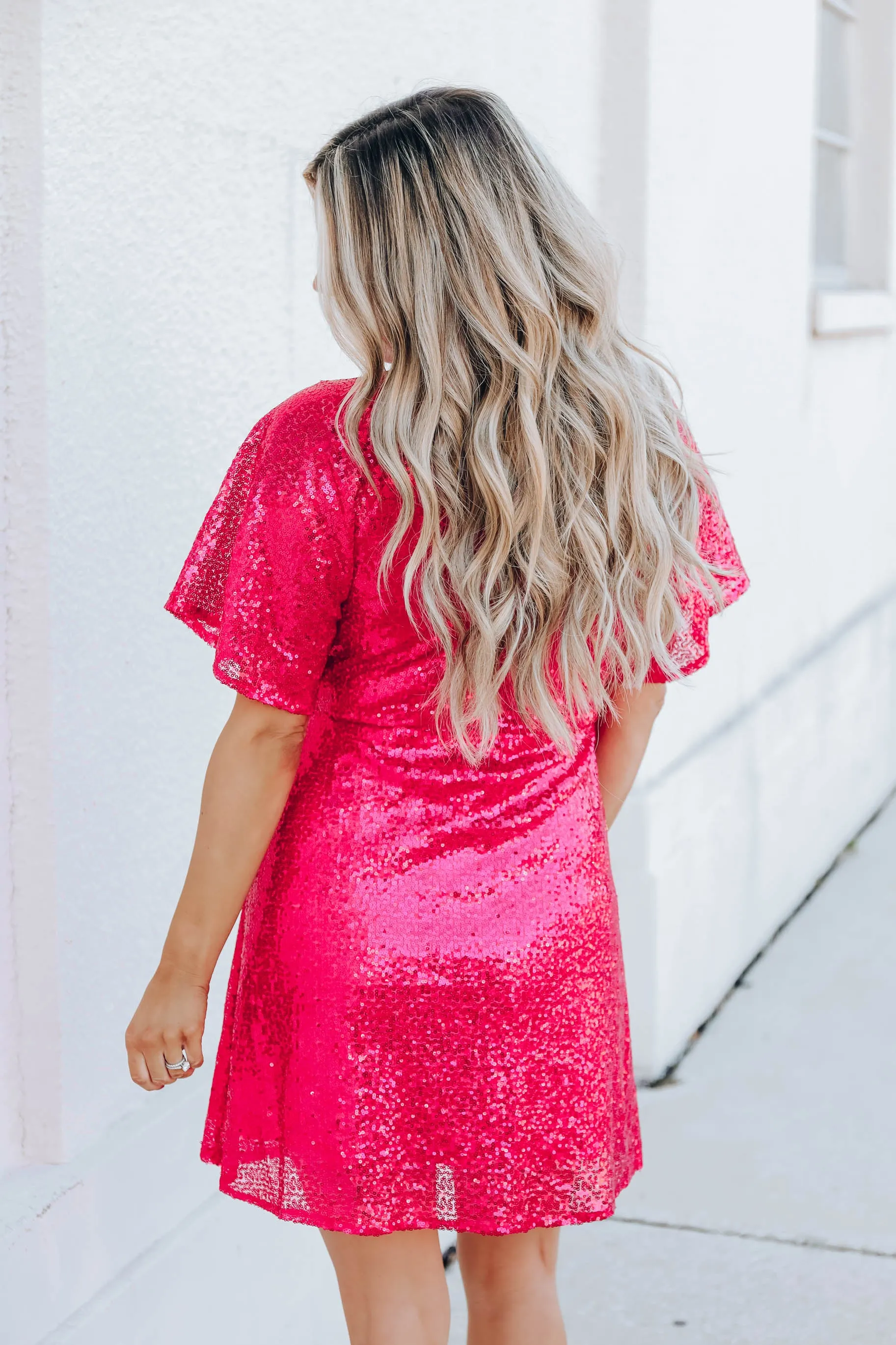 Elle Woods Sequin Wrap Dress