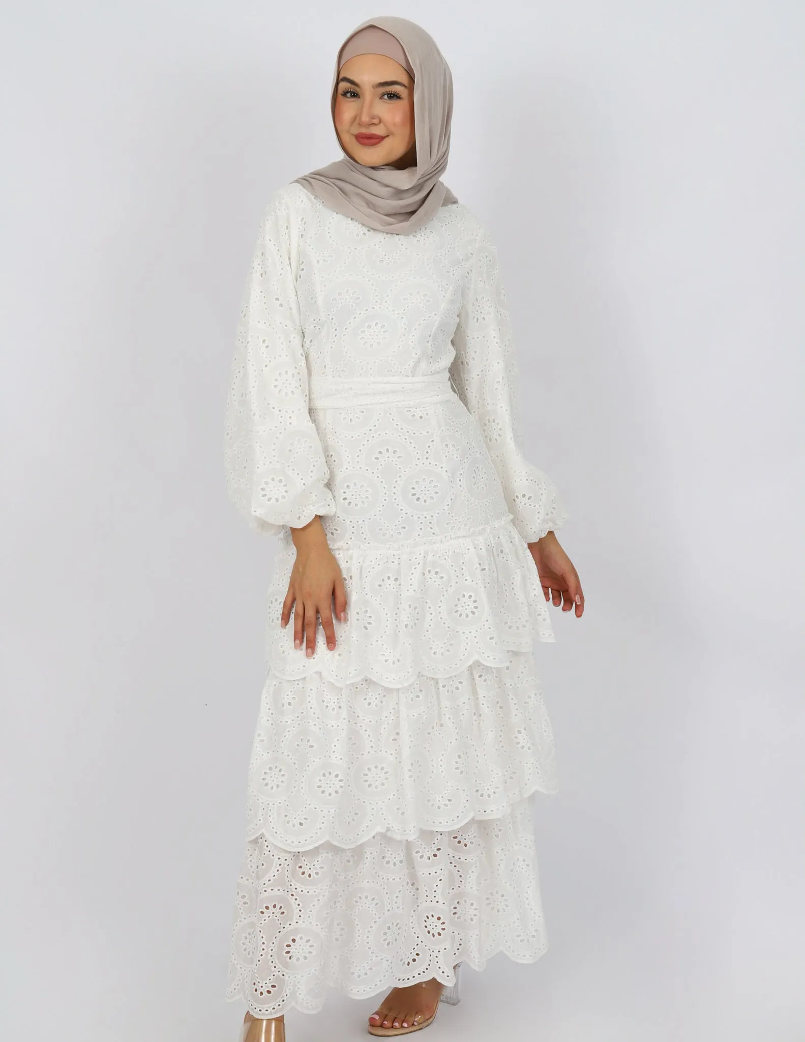 Escape Dekota Lace Tiered Dress