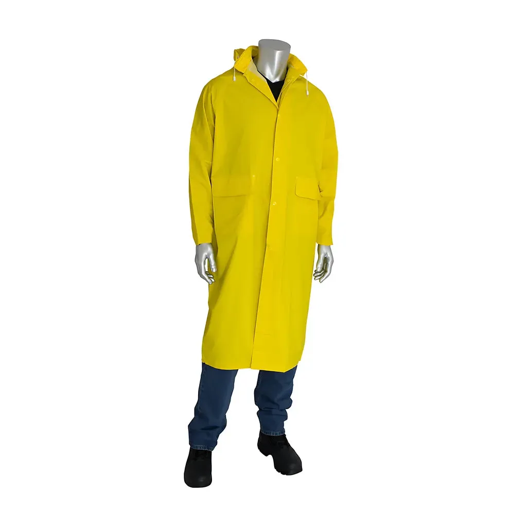 Falcon 205-300FR/4X Premium Two-Piece 48" Treated Raincoat - 0.35 mm