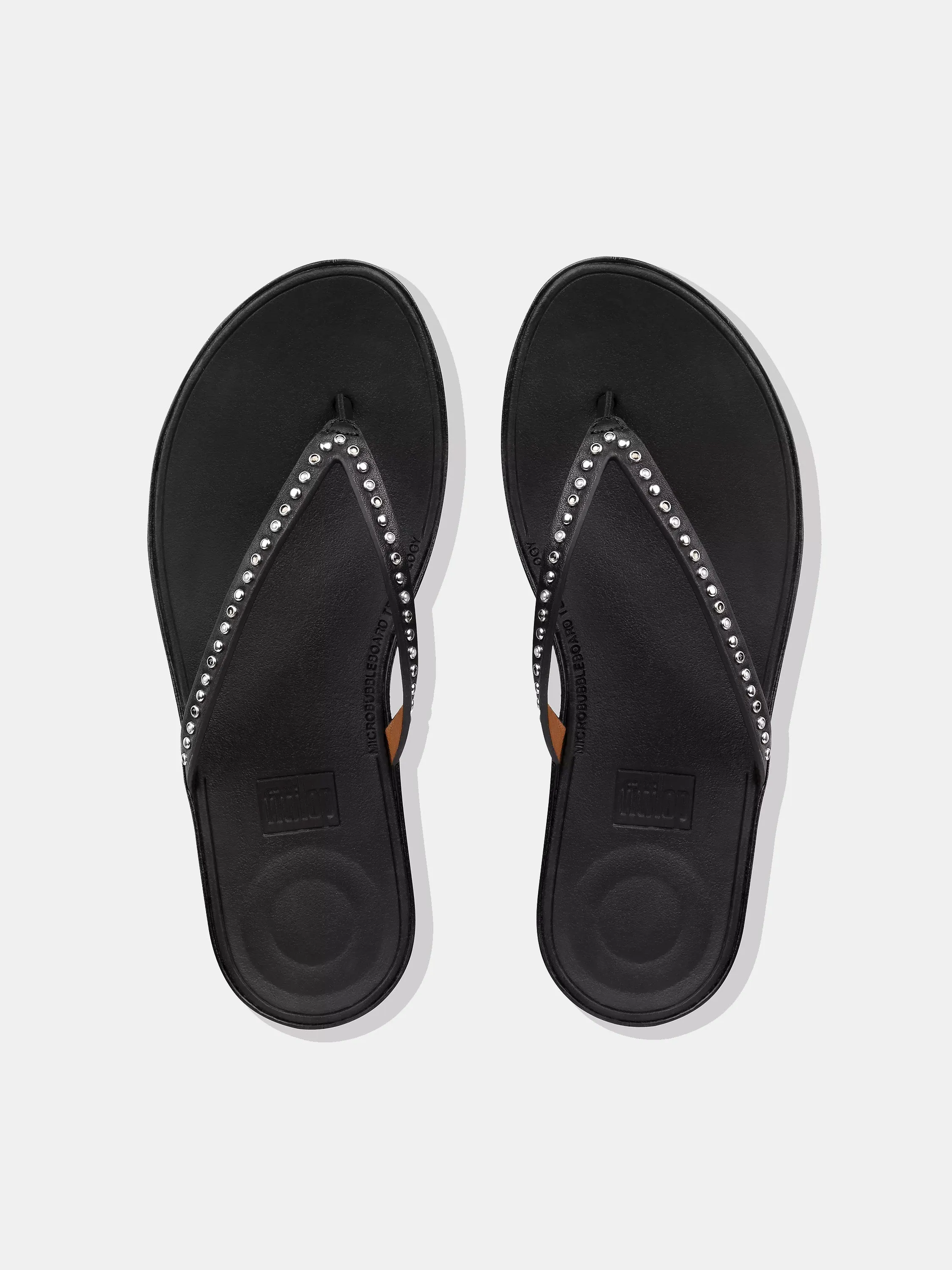 Fitflop Women's Linny Pearl Stud Leather Toe-Post Sandals