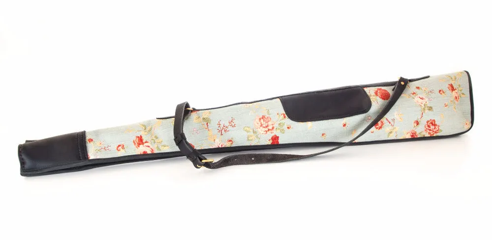 Floral Linen & Leather Gun Slip