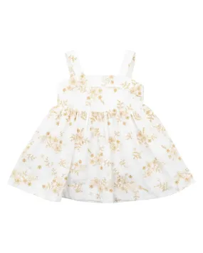 FOX & FINCH SWEET SPOT EMBROIDERED DRESS 3-6YRS