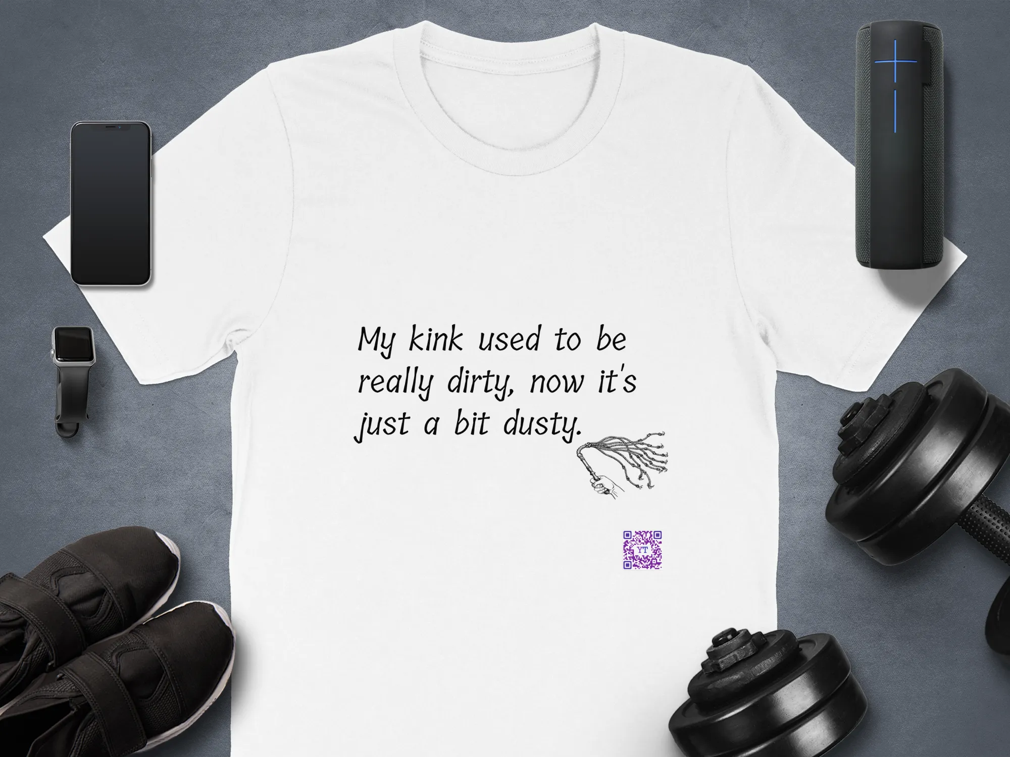 Funny Quote T-Shirt My Kink Used To Be Really Dirty Now Just Dusty T-Shirt Novelty Tee Humorous Graphic Tee Unique Present Shirt