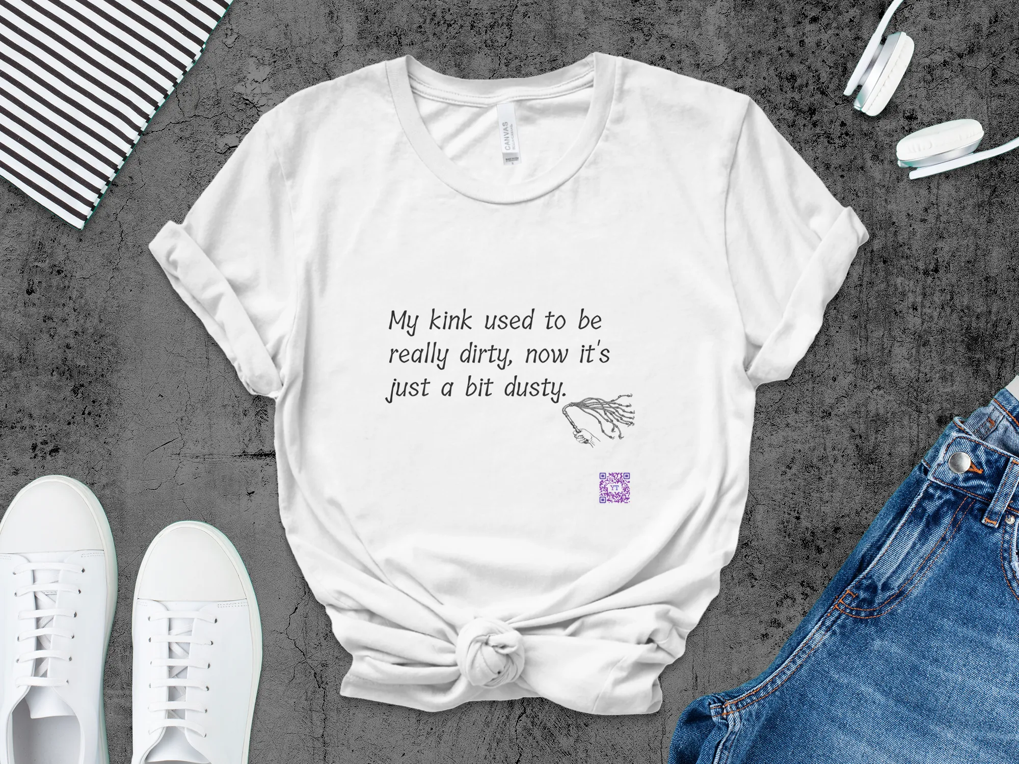 Funny Quote T-Shirt My Kink Used To Be Really Dirty Now Just Dusty T-Shirt Novelty Tee Humorous Graphic Tee Unique Present Shirt