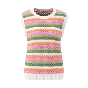 Fynch-Hatton Stripe Slipover Knit Milk 24047157