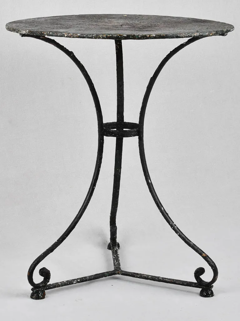 Garden table (green-black), 19th-century, 23¾"