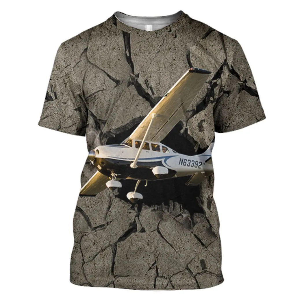 Gearhuman 3D Cessna Flying Through Tshirt Hoodie Apparel