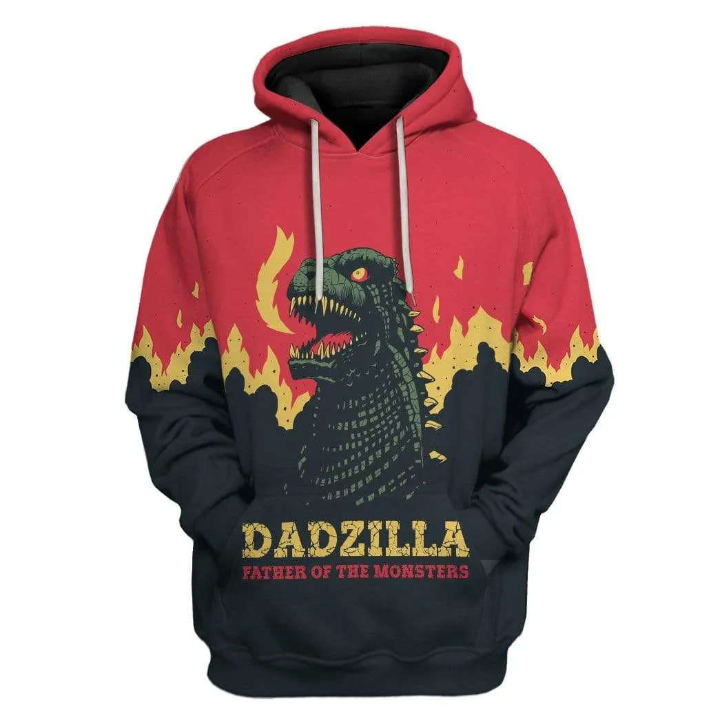 Gearhuman 3D Dadzilla Custom Hoodie Apparel