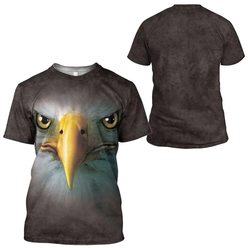 Gearhuman 3D Eagle Face Tshirt Hoodie Apparel