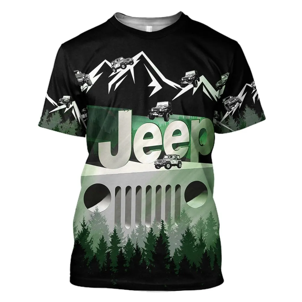 Gearhuman 3D Jeep Tshirt Hoodie Apparel