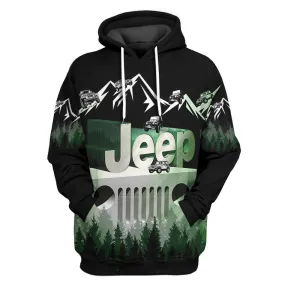 Gearhuman 3D Jeep Tshirt Hoodie Apparel