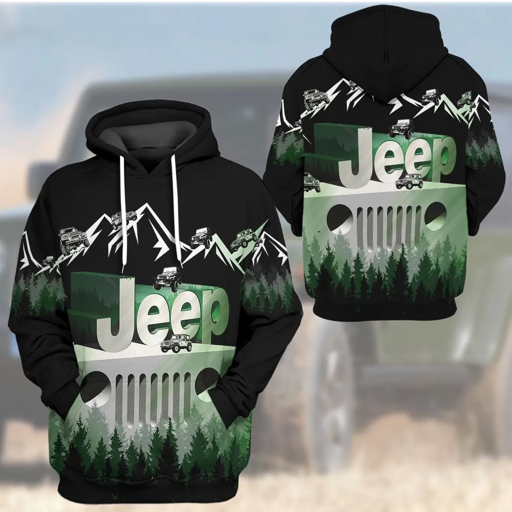 Gearhuman 3D Jeep Tshirt Hoodie Apparel