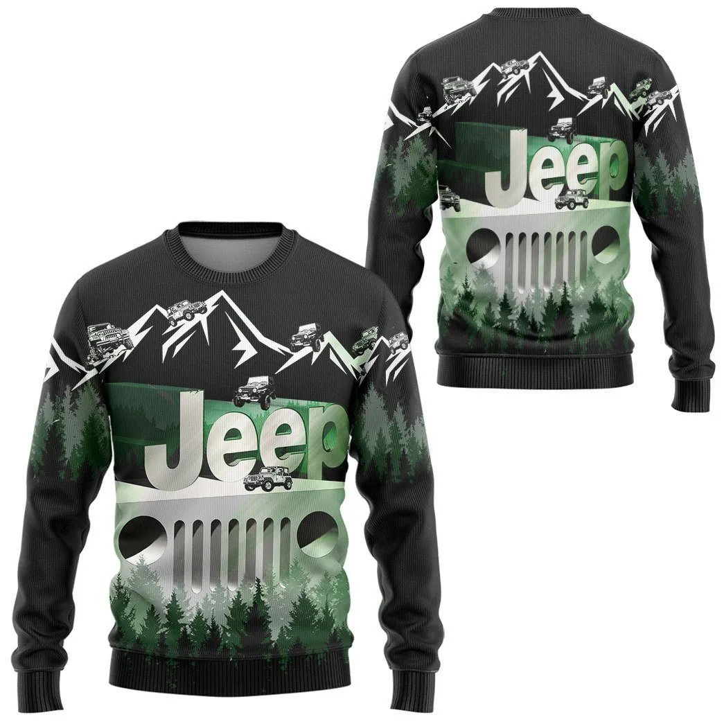 Gearhuman 3D Jeep Tshirt Hoodie Apparel