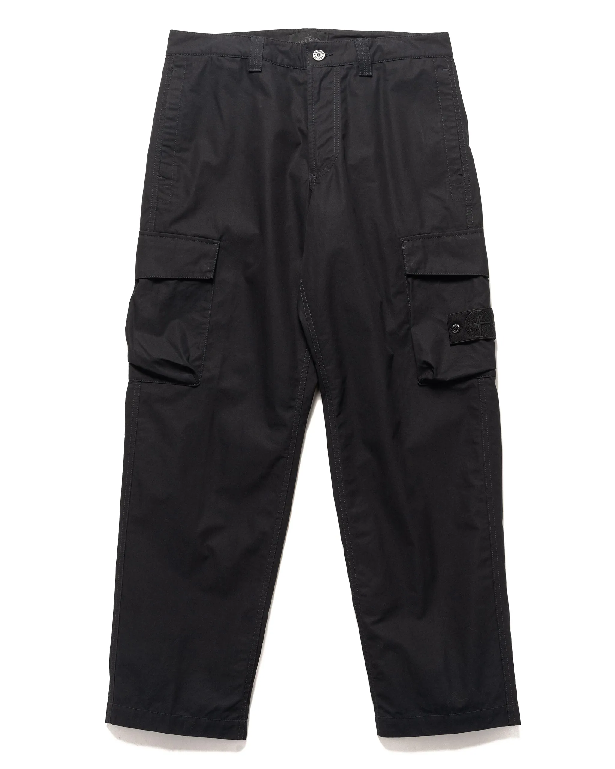 Ghost Piece Weatherproof Cotton Canvas 2 Pocket Cargo Pant Black