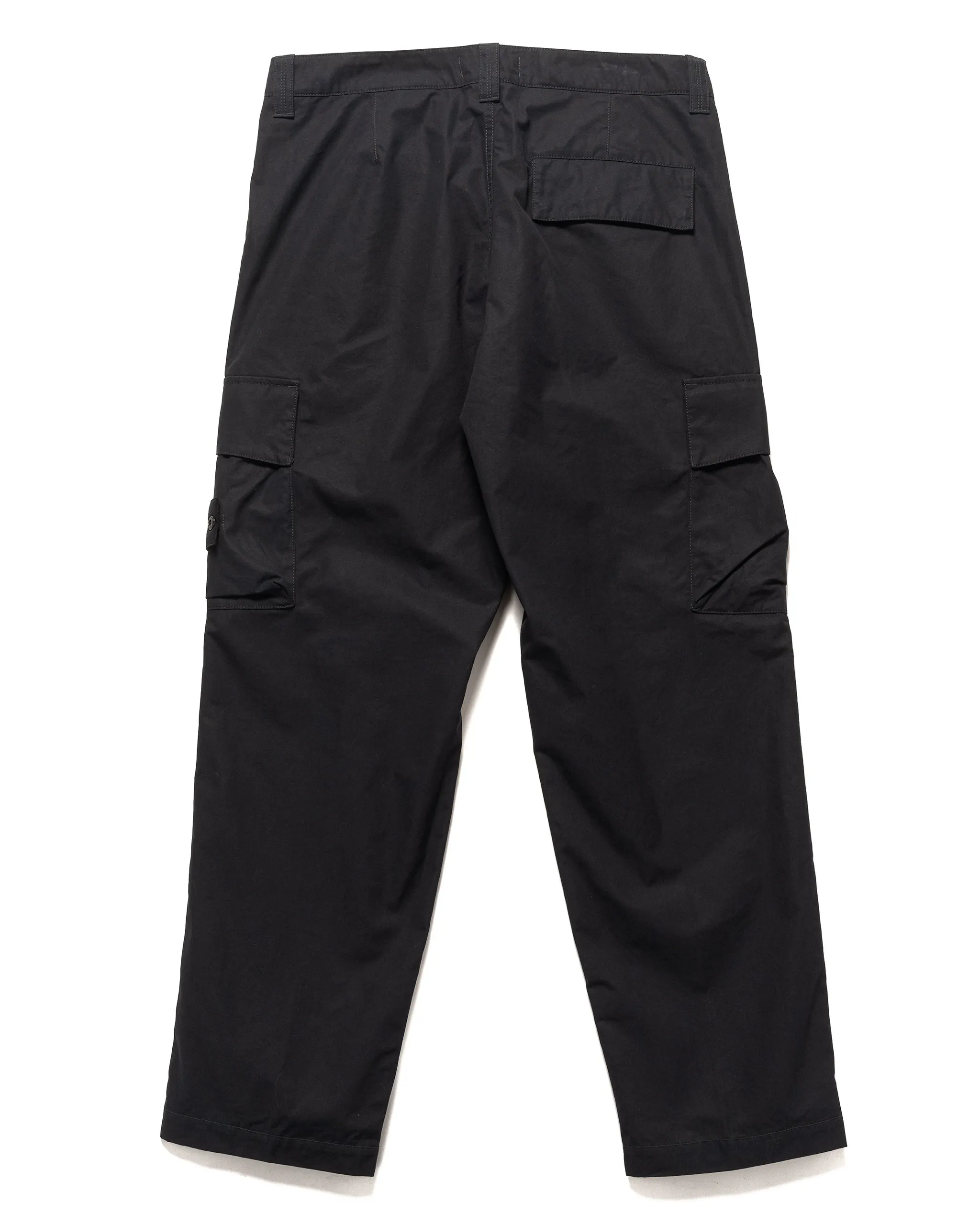 Ghost Piece Weatherproof Cotton Canvas 2 Pocket Cargo Pant Black