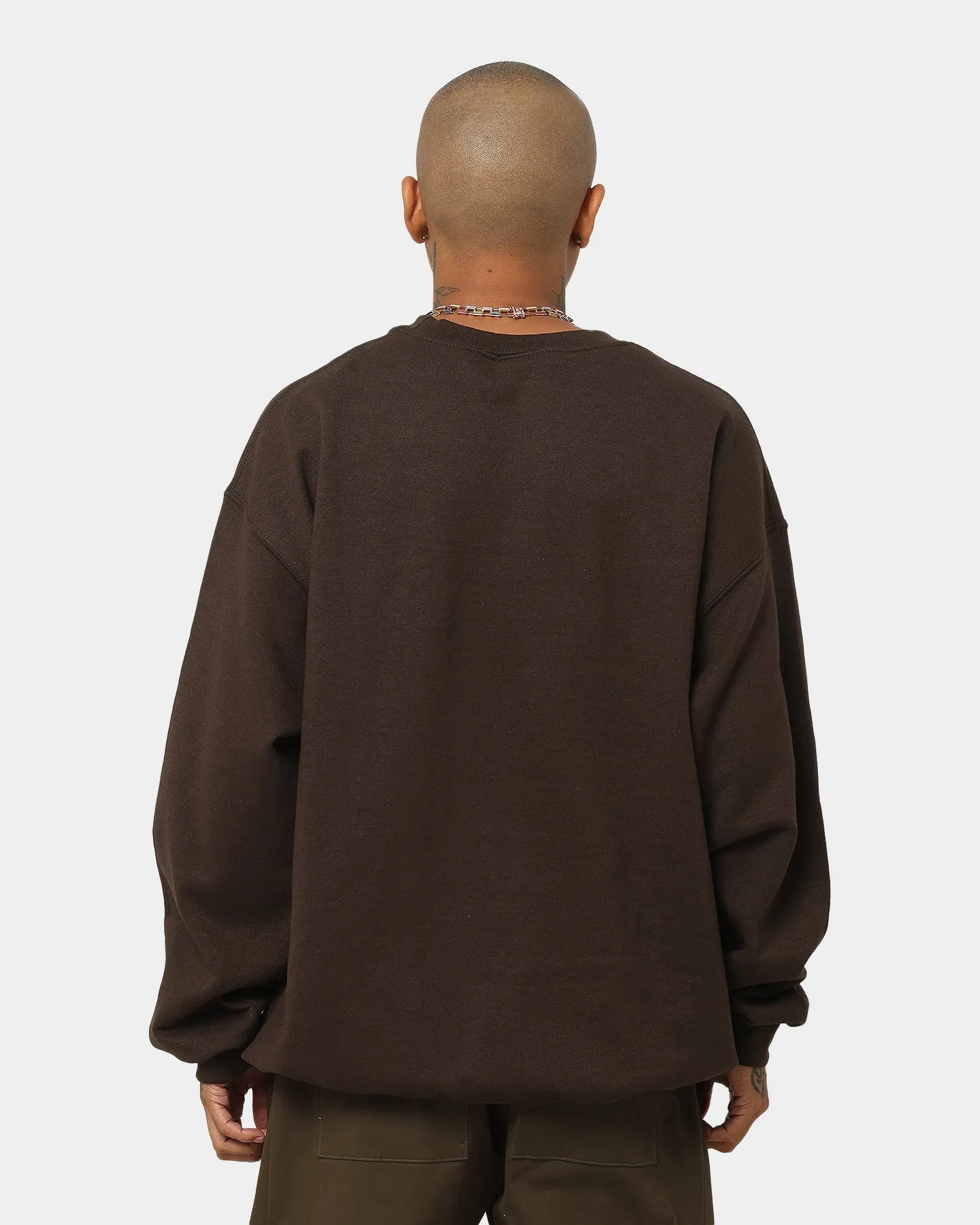 Goat Crew All Over Los Angeles Vintage Crewneck Brown