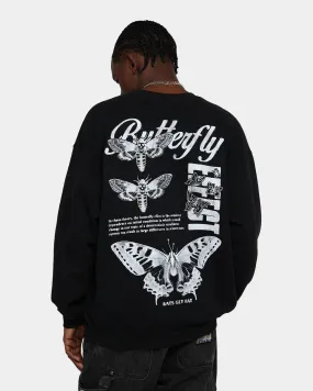 Goat Crew Butterfly Effect Vintage Crewneck Black Wash