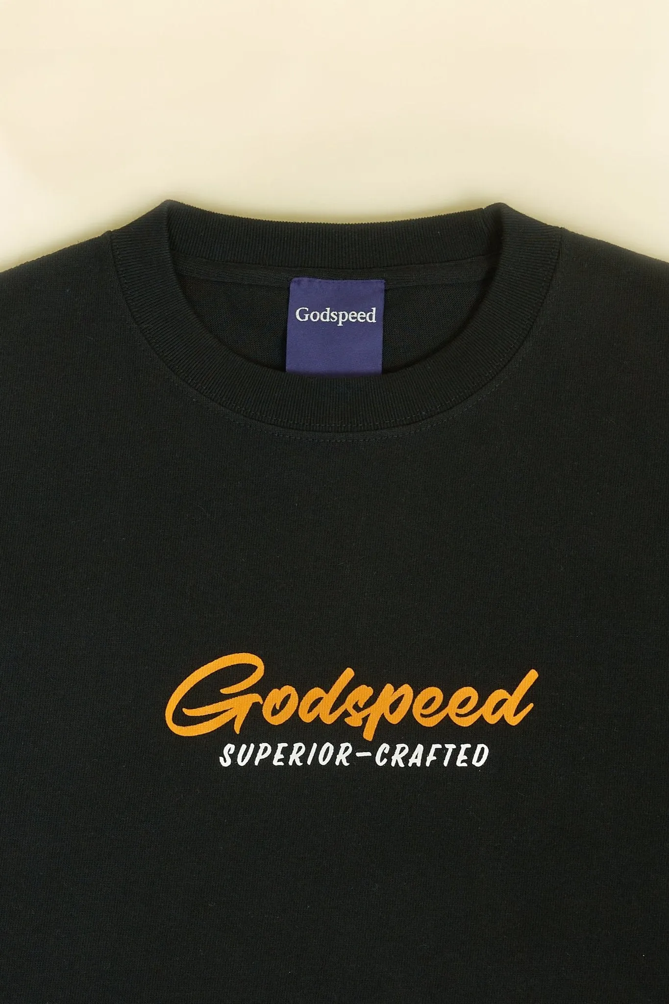 Godspeed 'Sign' Heavyweight Organic T-Shirt - Black