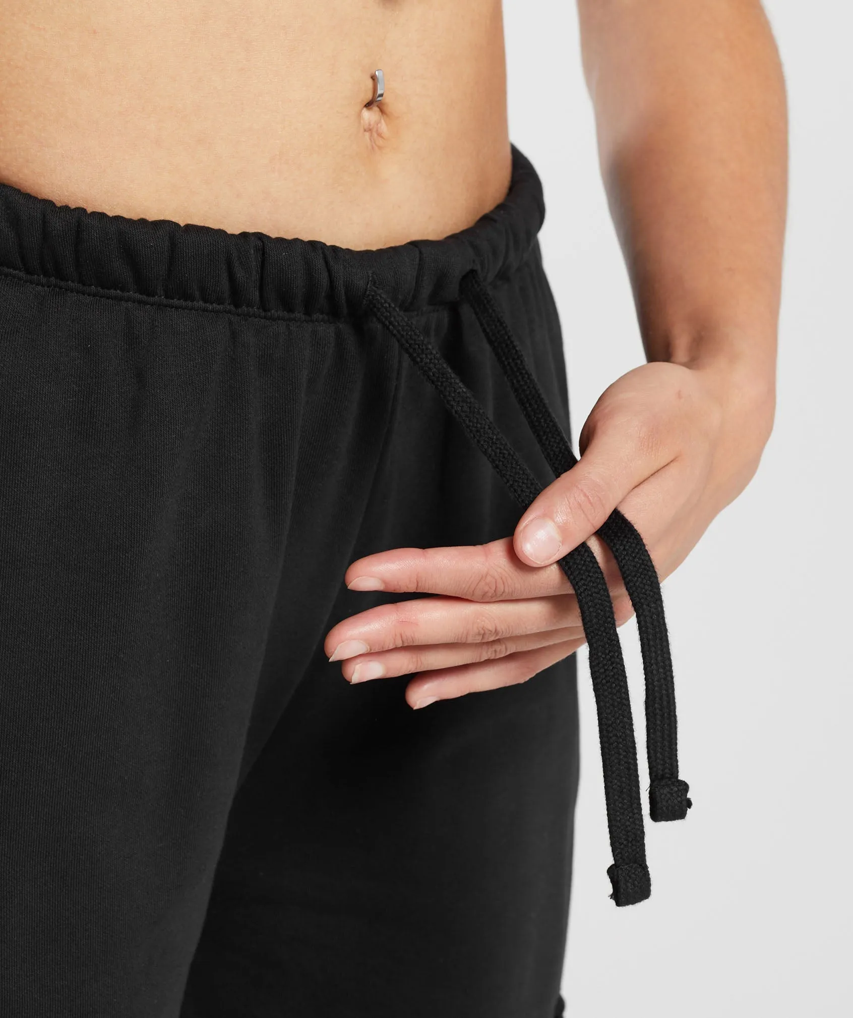 Gymshark Fleece Cargo Pants - Black