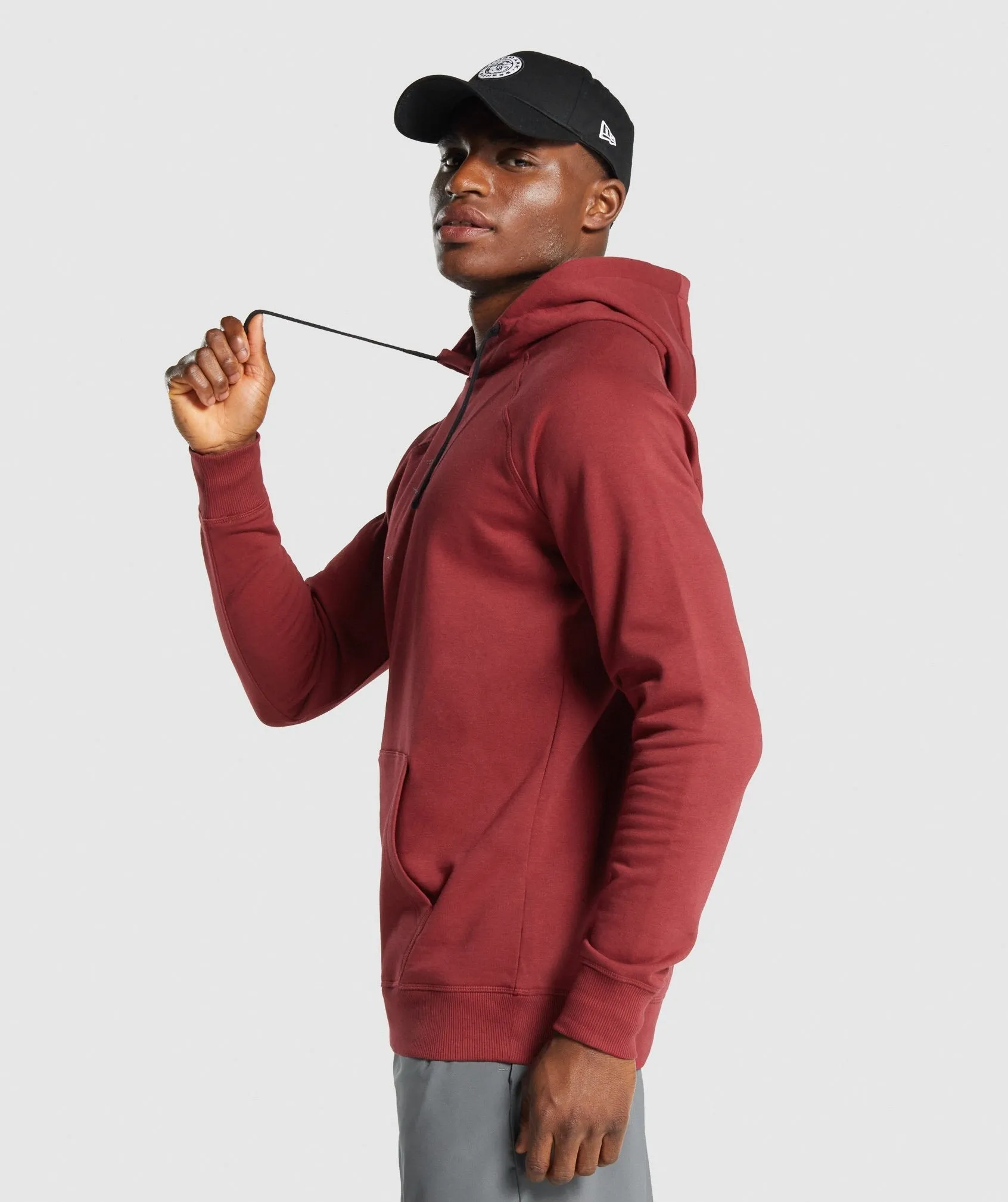 Gymshark Sharkhead Infill Hoodie - Burgundy