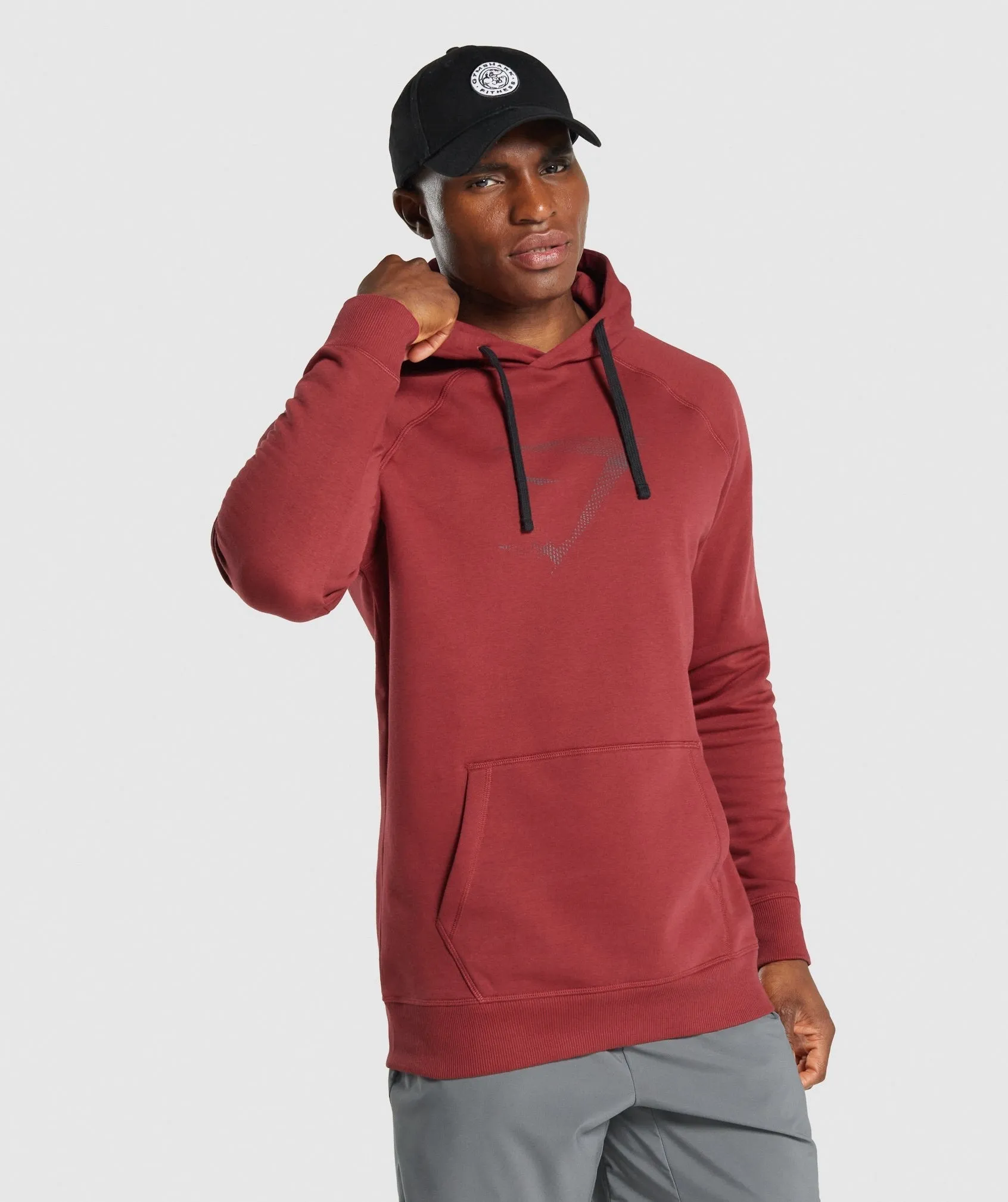 Gymshark Sharkhead Infill Hoodie - Burgundy