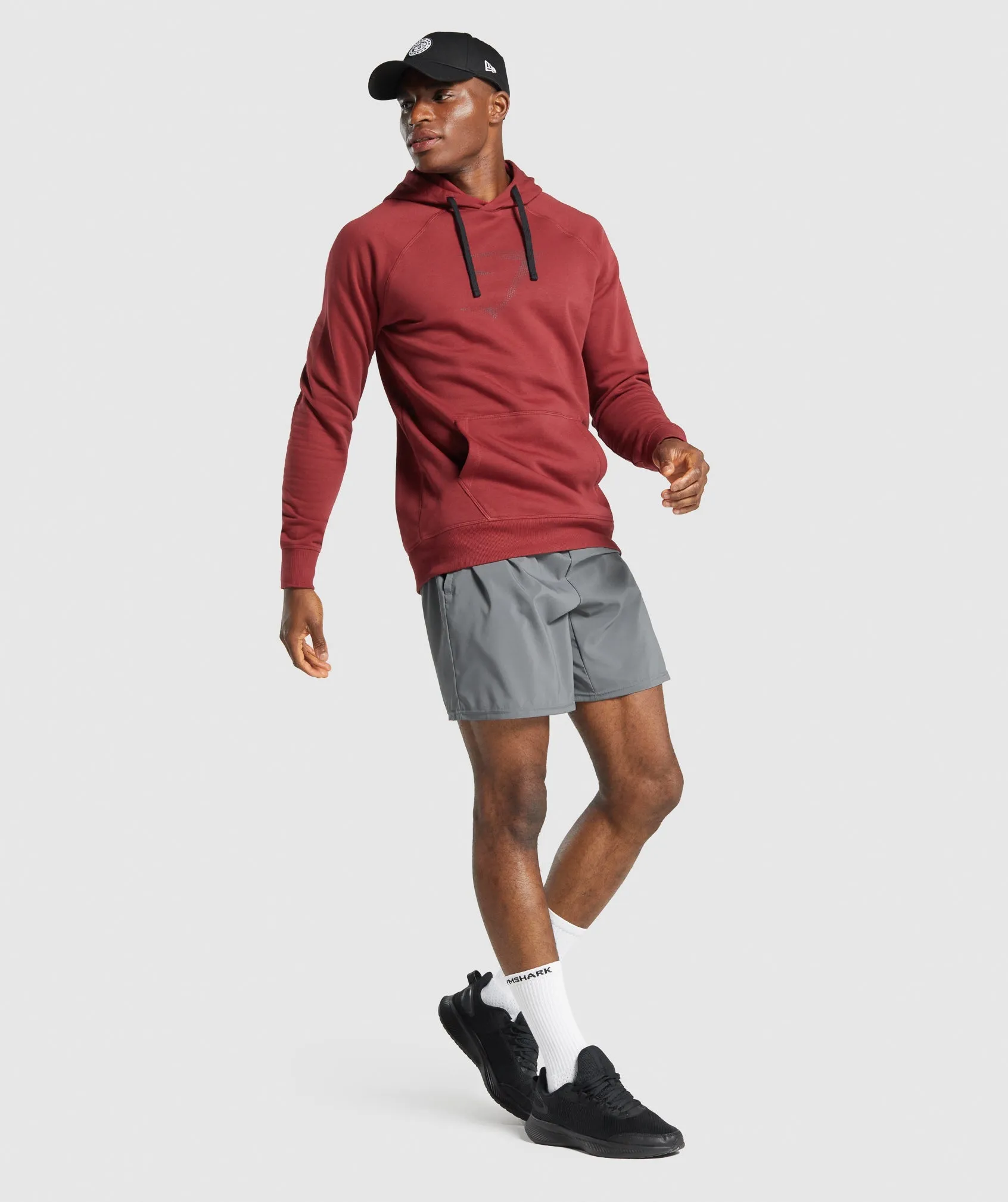 Gymshark Sharkhead Infill Hoodie - Burgundy