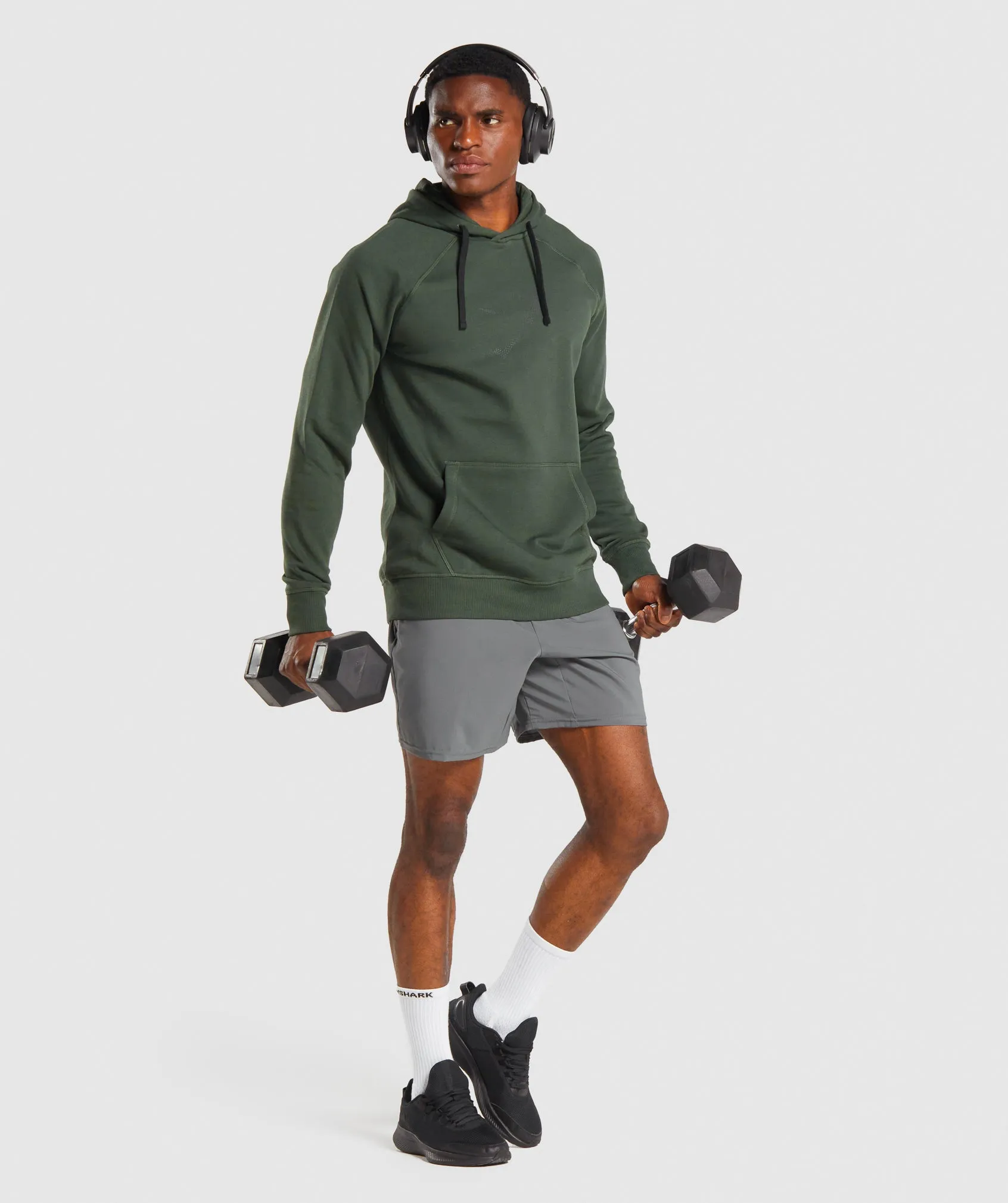 Gymshark Sharkhead Infill Hoodie - Dark Green