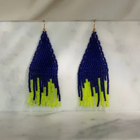 Haiti Design Co - Cascade Navy Earrings