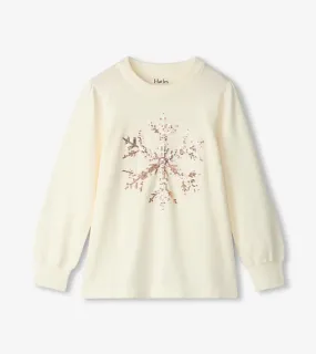 Hatley-Girls Snowflake Pullover Sweater