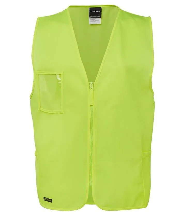 Hi Vis Safety Vest - Zip Front