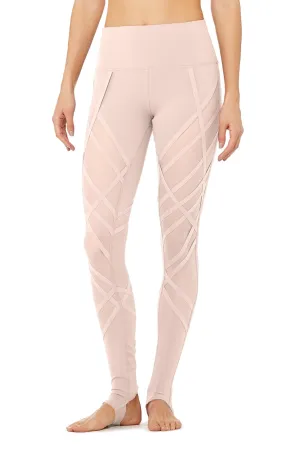 High-Waist Wrapped Stirrup Legging - Nectar