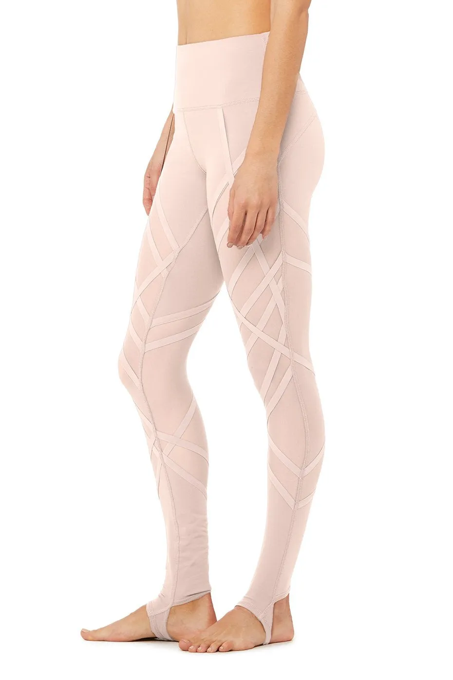 High-Waist Wrapped Stirrup Legging - Nectar