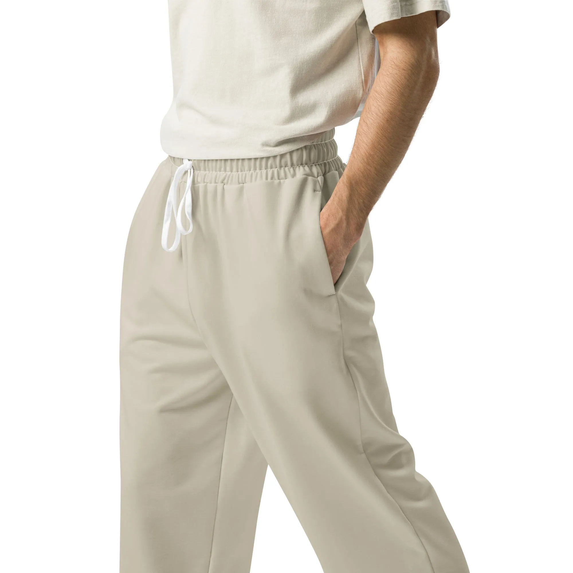 Humble Sportswear™ Sand Brown Wide-leg Joggers