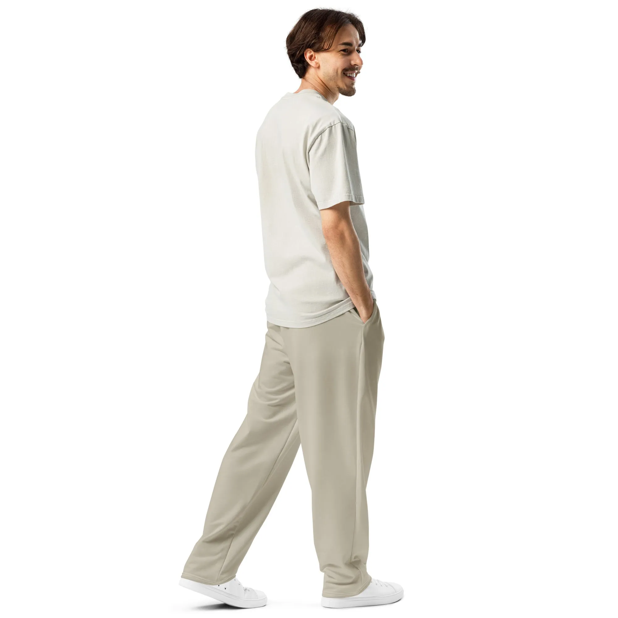 Humble Sportswear™ Sand Brown Wide-leg Joggers