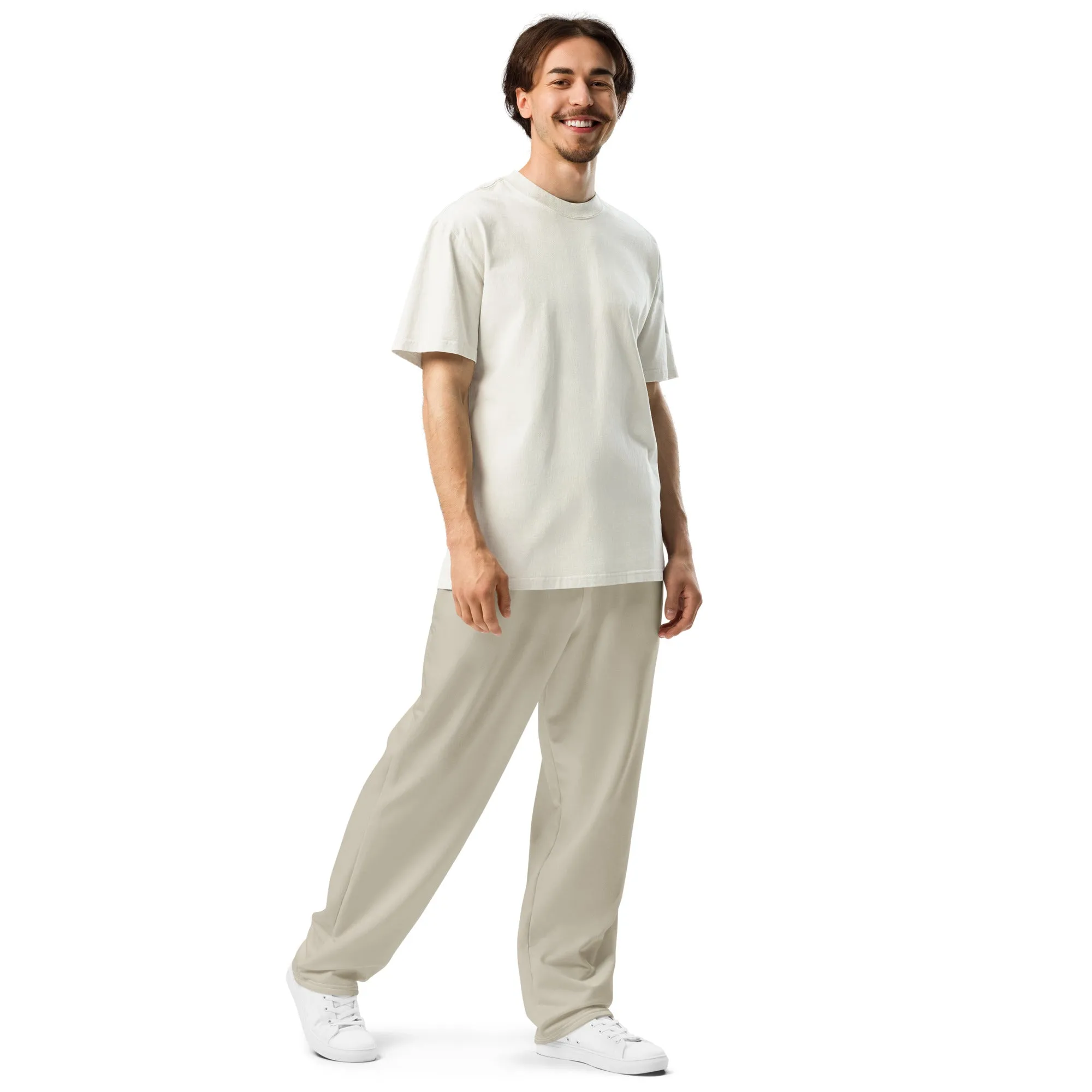 Humble Sportswear™ Sand Brown Wide-leg Joggers