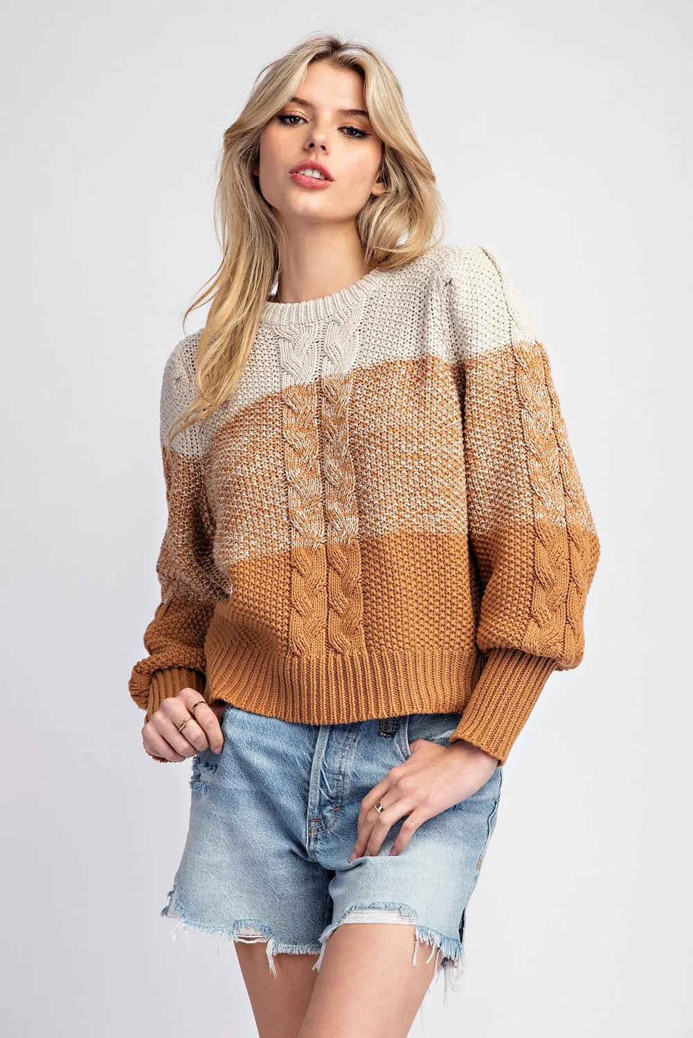 Hunter Ombre Long Sleeve Knit Sweater