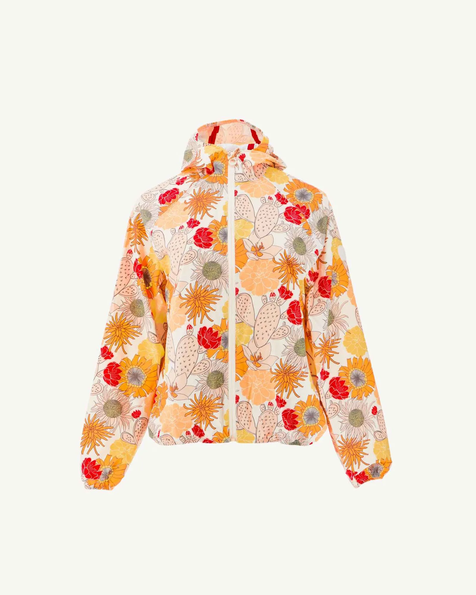 Imperméable à capuche Bohemian écru Singapore