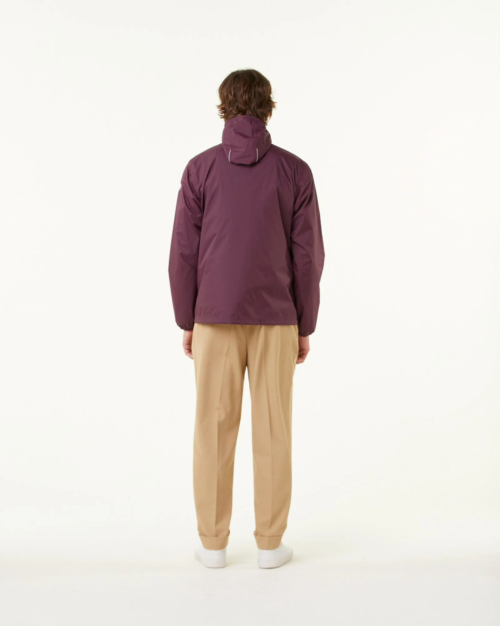 Imperméable à capuche paquetable Aubergine Manille