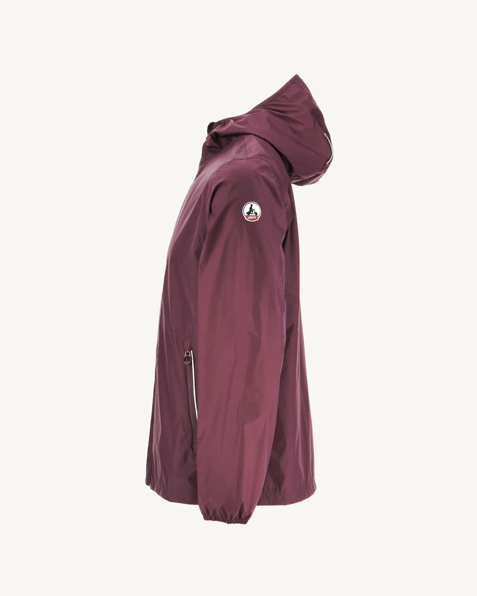 Imperméable à capuche paquetable Aubergine Manille